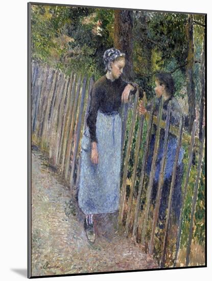 Conversation  Peinture De Camille Pissarro (1830-1903) Vers 1881 Dim 65,3X54 Cm National Museum Of-Camille Pissarro-Mounted Giclee Print