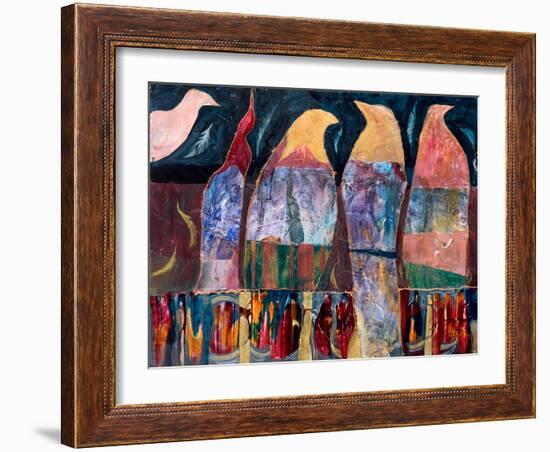 Conversation Piece-Margaret Coxall-Framed Giclee Print