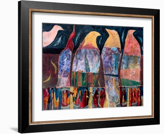 Conversation Piece-Margaret Coxall-Framed Giclee Print