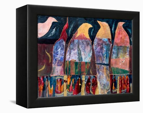 Conversation Piece-Margaret Coxall-Framed Premier Image Canvas