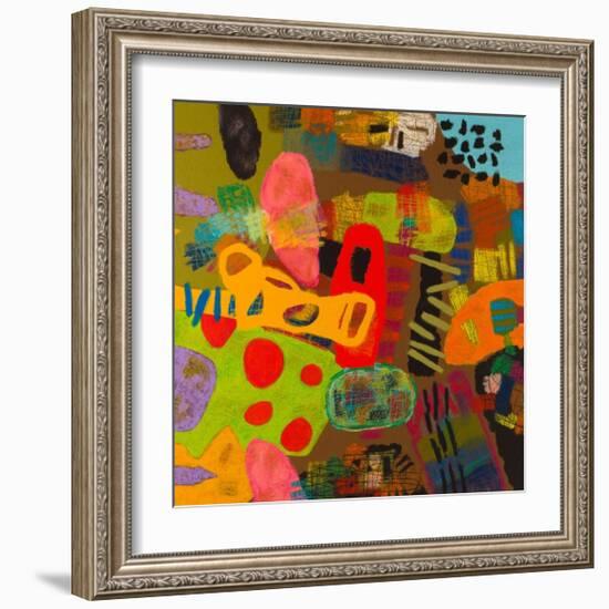 Conversations in the Abstract #19-Downs-Framed Art Print