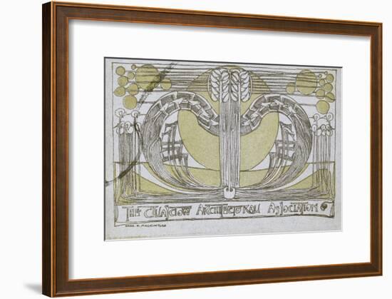 Conversazione Programme, Designed for the Glasgow Architectural Association, 1894-Charles Rennie Mackintosh-Framed Giclee Print