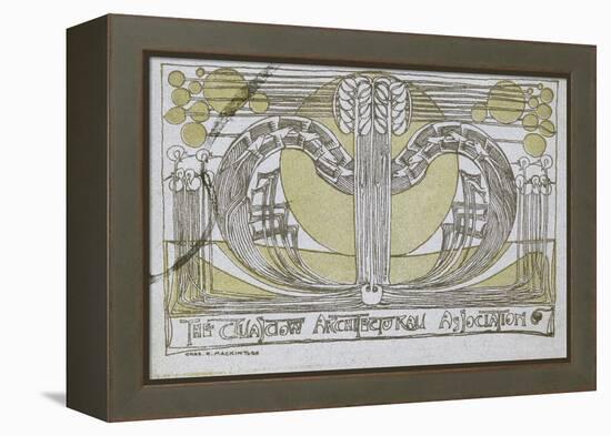 Conversazione Programme, Designed for the Glasgow Architectural Association, 1894-Charles Rennie Mackintosh-Framed Premier Image Canvas