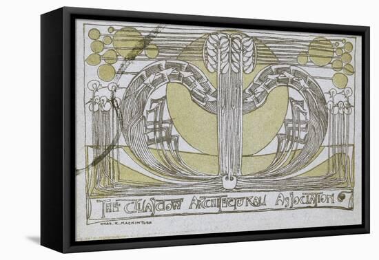 Conversazione Programme, Designed for the Glasgow Architectural Association, 1894-Charles Rennie Mackintosh-Framed Premier Image Canvas