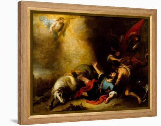 Conversion of Saint Paul-Bartolome Esteban Murillo-Framed Premier Image Canvas