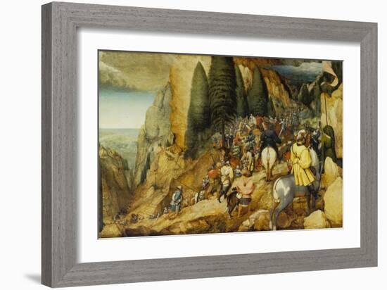 Conversion of St, Paul, 1567-Pieter Bruegel the Elder-Framed Giclee Print