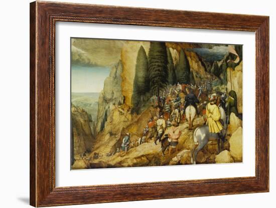 Conversion of St, Paul, 1567-Pieter Bruegel the Elder-Framed Giclee Print