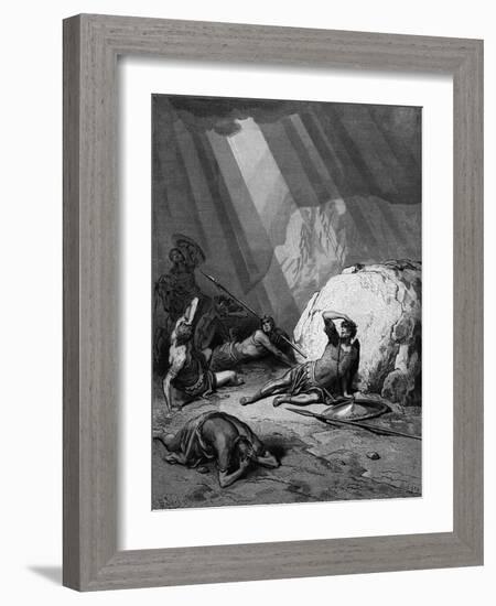 Conversion of St Paul on the Road to Damascus, 1865-1866-Gustave Doré-Framed Giclee Print