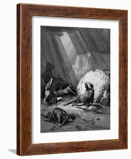 Conversion of St Paul on the Road to Damascus, 1865-1866-Gustave Doré-Framed Giclee Print