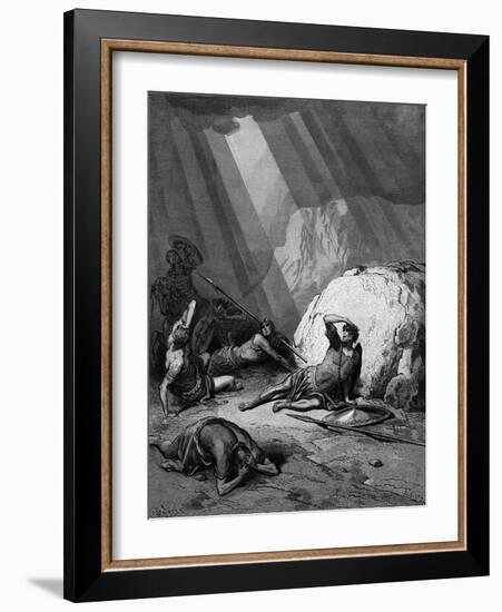 Conversion of St Paul on the Road to Damascus, 1865-1866-Gustave Doré-Framed Giclee Print