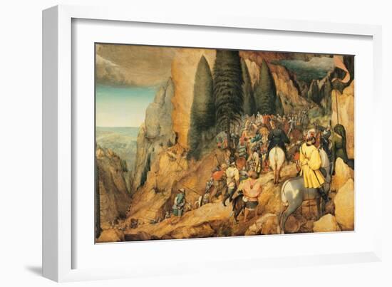 Conversion of St. Paul, Pieter Bruegel the Elder, 1567. Kunsthistorisches Museum, Vienna-Pieter Bruegel the Elder-Framed Art Print