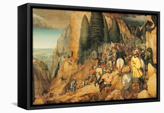 Conversion of St. Paul, Pieter Bruegel the Elder, 1567. Kunsthistorisches Museum, Vienna-Pieter Bruegel the Elder-Framed Stretched Canvas