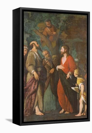 Conversion of Zaccheus (Oil on Canvas)-Bernardo Strozzi-Framed Premier Image Canvas