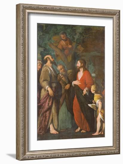 Conversion of Zaccheus (Oil on Canvas)-Bernardo Strozzi-Framed Giclee Print