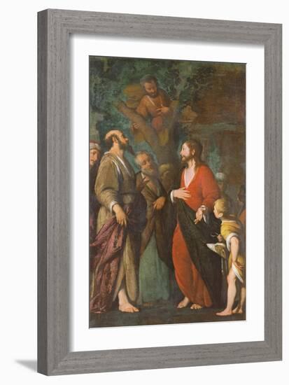 Conversion of Zaccheus (Oil on Canvas)-Bernardo Strozzi-Framed Giclee Print