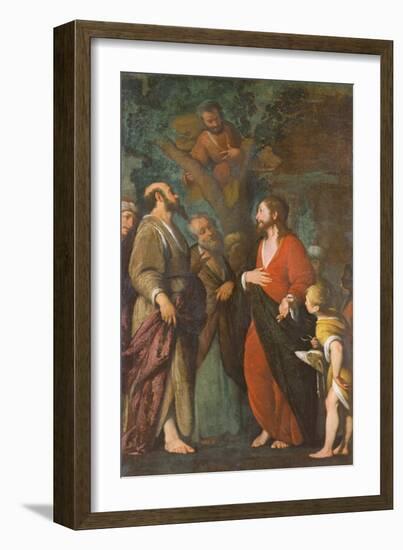 Conversion of Zaccheus (Oil on Canvas)-Bernardo Strozzi-Framed Giclee Print