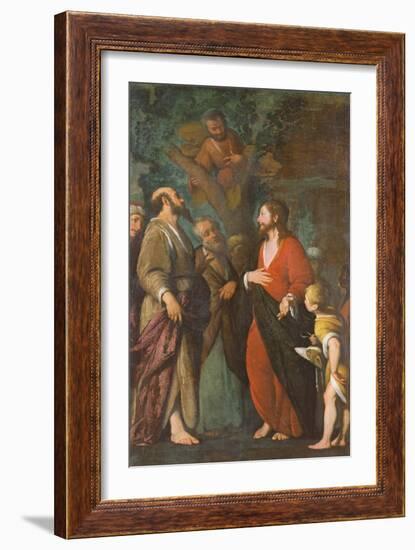 Conversion of Zaccheus (Oil on Canvas)-Bernardo Strozzi-Framed Giclee Print