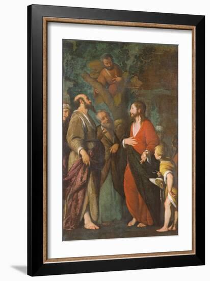 Conversion of Zaccheus (Oil on Canvas)-Bernardo Strozzi-Framed Giclee Print