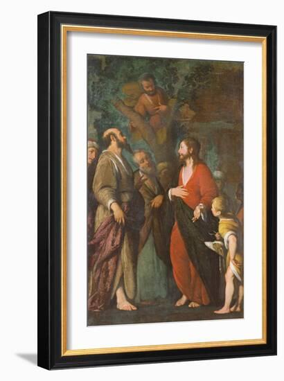Conversion of Zaccheus (Oil on Canvas)-Bernardo Strozzi-Framed Giclee Print