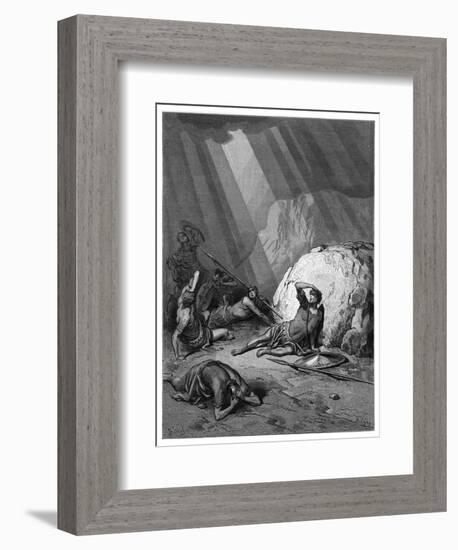 Conversion on the Road to Damascus-Gustave Dor?-Framed Art Print