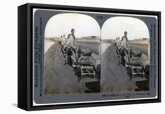 Conveying Salt to the Interior by Wheelbarrow Train, China, 1906-null-Framed Premier Image Canvas