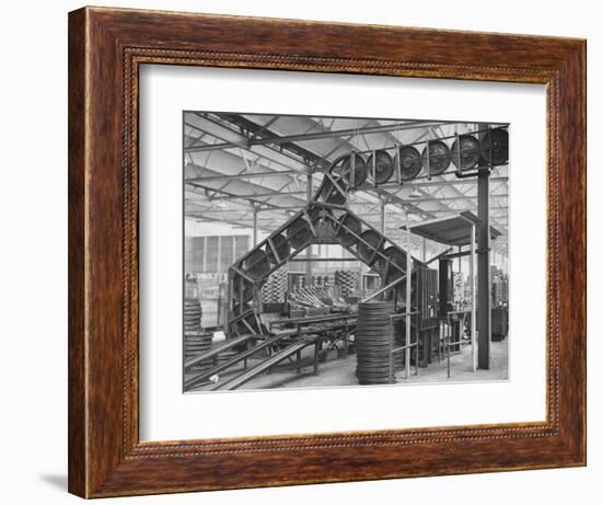 Conveyor Belt at Morris Motors Plant-null-Framed Photographic Print