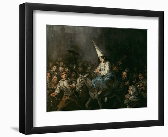 Convicted by the Inquisition, Ca 1860-Eugenio Lucas Velázquez-Framed Giclee Print