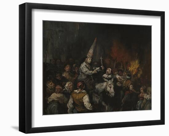 Convicted by the Inquisition, Ca 1860-Eugenio Lucas Velázquez-Framed Giclee Print