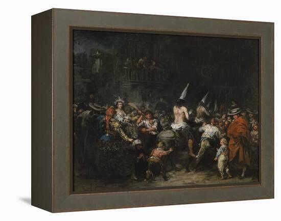 Convicted by the Inquisition, Second Half of the 19th C-Eugenio Lucas Velázquez-Framed Premier Image Canvas