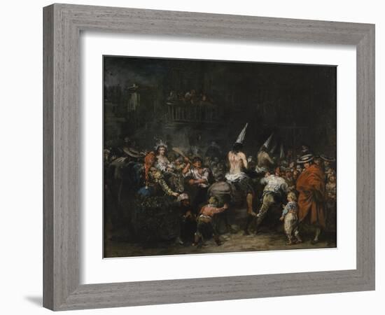 Convicted by the Inquisition, Second Half of the 19th C-Eugenio Lucas Velázquez-Framed Giclee Print