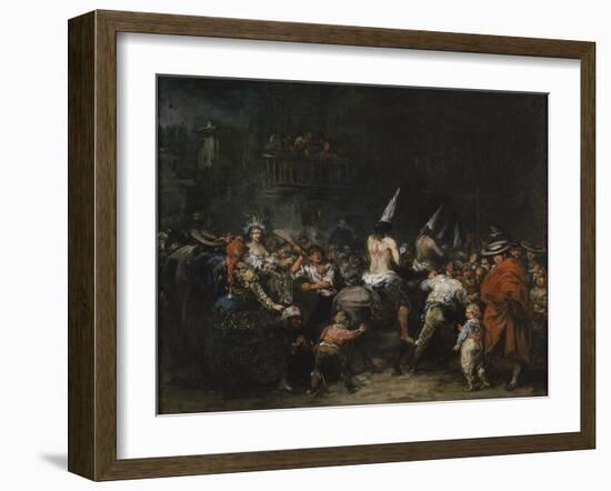 Convicted by the Inquisition, Second Half of the 19th C-Eugenio Lucas Velázquez-Framed Giclee Print