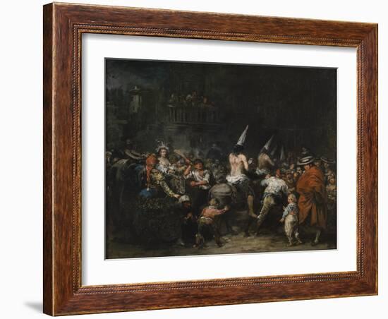 Convicted by the Inquisition, Second Half of the 19th C-Eugenio Lucas Velázquez-Framed Giclee Print