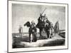 Convoy Funeral in the Desert of Suez, Egypt. 1855-null-Mounted Giclee Print