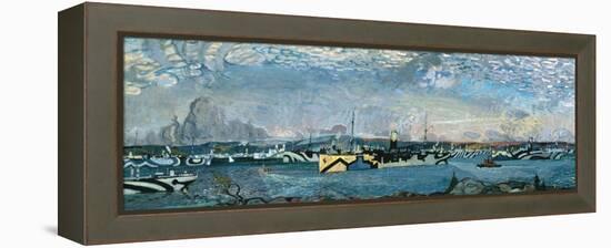 Convoy in Bedford Basin-Arthur Lismer-Framed Premier Image Canvas