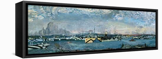 Convoy in Bedford Basin-Arthur Lismer-Framed Premier Image Canvas