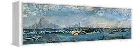 Convoy in Bedford Basin-Arthur Lismer-Framed Premier Image Canvas