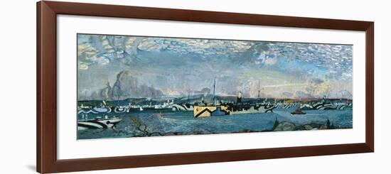 Convoy in Bedford Basin-Arthur Lismer-Framed Giclee Print