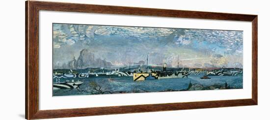 Convoy in Bedford Basin-Arthur Lismer-Framed Giclee Print