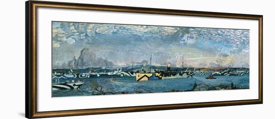 Convoy in Bedford Basin-Arthur Lismer-Framed Giclee Print