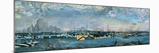 Convoy in Bedford Basin-Arthur Lismer-Mounted Giclee Print