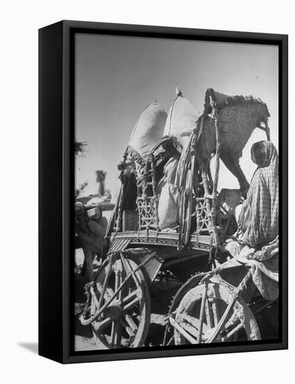 Convoy of Sikhs Migrating to East Punjab after the Division of India-null-Framed Premier Image Canvas