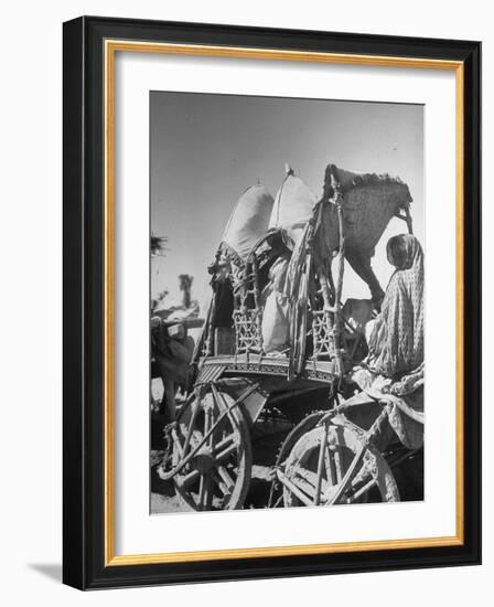 Convoy of Sikhs Migrating to East Punjab after the Division of India-null-Framed Photographic Print