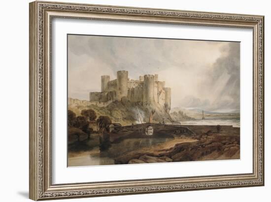 Conway Castle, circa 1802-JMW Turner-Framed Giclee Print