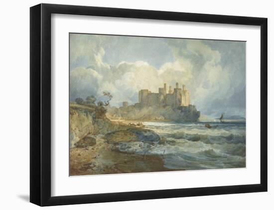 Conway Castle, North Wales-Joseph Mallord William Turner-Framed Art Print