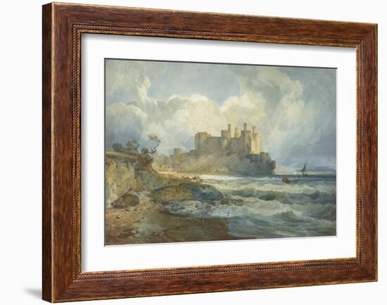 Conway Castle, North Wales-Joseph Mallord William Turner-Framed Art Print