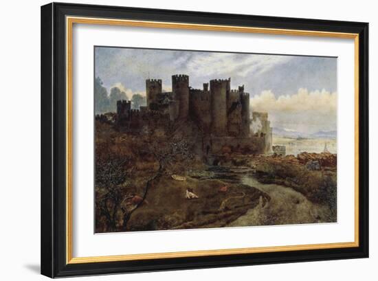 Conway Castle-William Davis-Framed Giclee Print