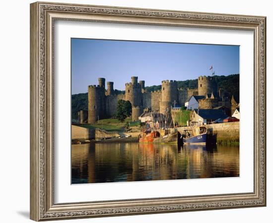 Conwy Castle and River Conwy, Wales-Steve Vidler-Framed Photographic Print