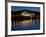 Conwy Castle and Town at Dusk, Conwy, Wales, United Kingdom, Europe-John Woodworth-Framed Photographic Print