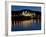 Conwy Castle and Town at Dusk, Conwy, Wales, United Kingdom, Europe-John Woodworth-Framed Photographic Print