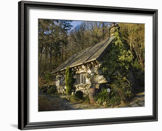 Conwy, Ty Hyll, or the Ugly House, Headquarters of Snowdonia National Park Society, Wales-John Warburton-lee-Framed Photographic Print